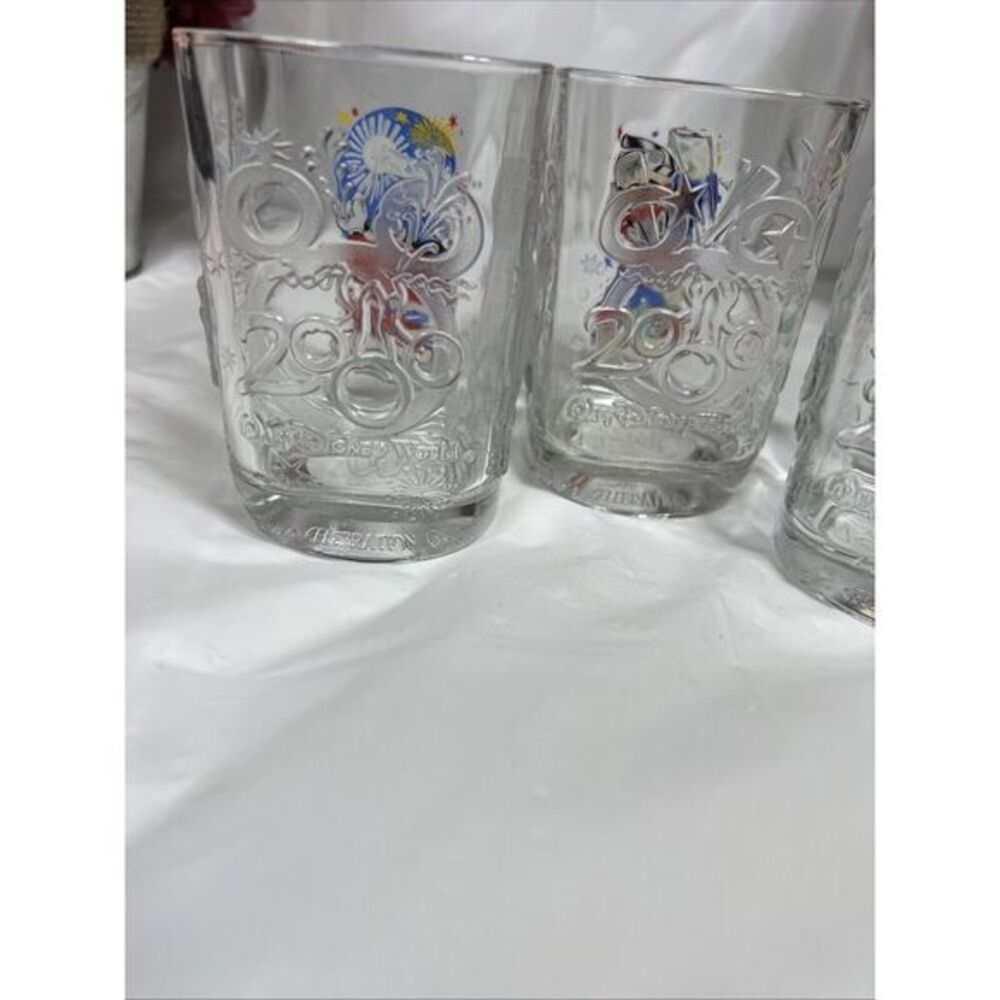 Walt Disney World 2000 McDonald's Celebration Mickey Mouse 3 Square Glasses. - Picture 10 of 13